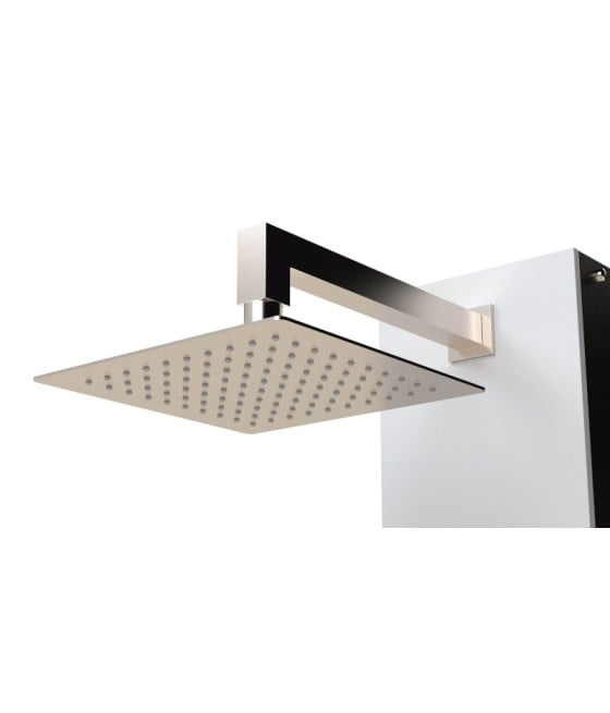 Pommeau de douche extérieure verre et inox TOBAGO