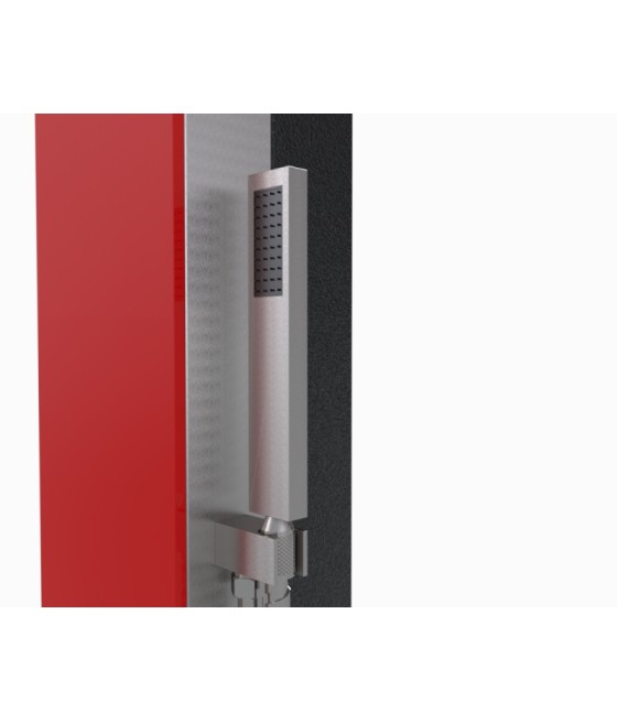 Douchette douche solaire verre et inox SABA