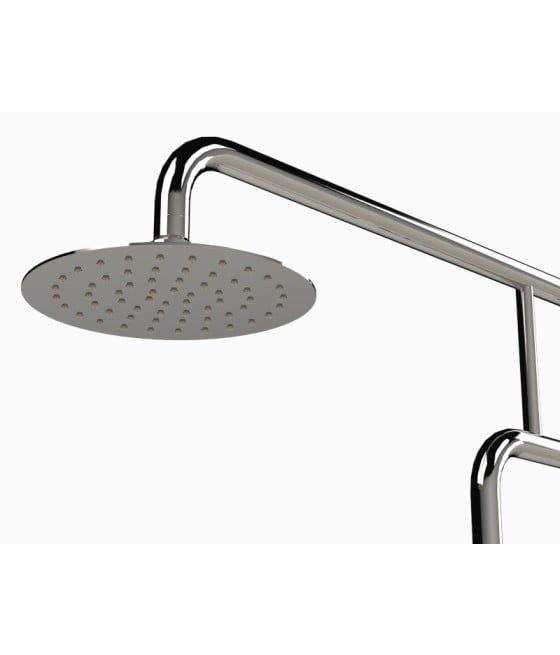 Pommeau de douche extérieure en inox TROMBONE