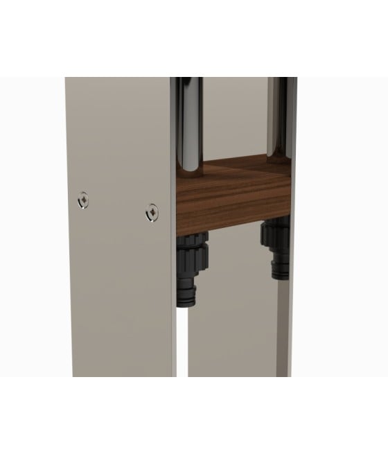 Détail douche extérieure en inox ALTENA