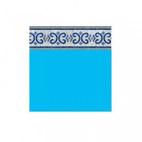 Bleu foncé avec frise oxford Piscineo