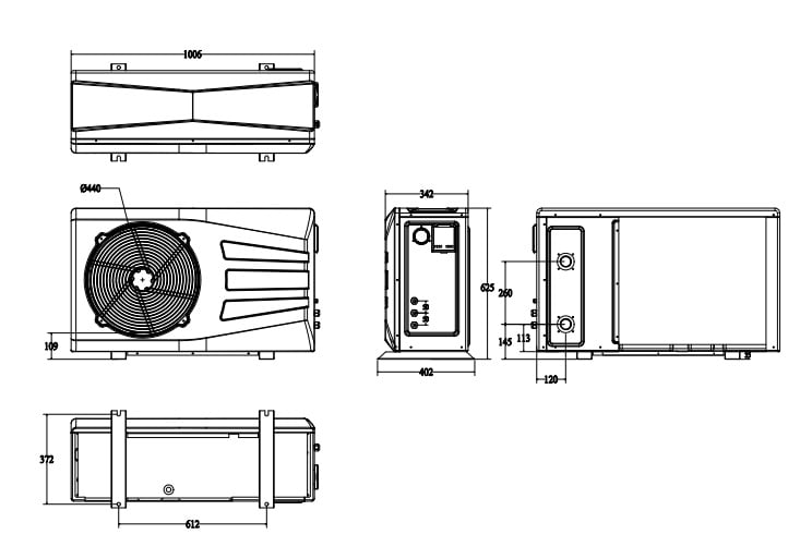 Dimensions Poolpac12