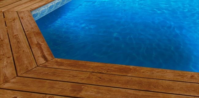 liner piscine bleu foncé avec frise ipanema bleue