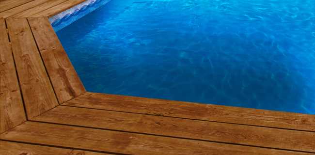 liner piscine bleu foncé avec frise olympia bleue