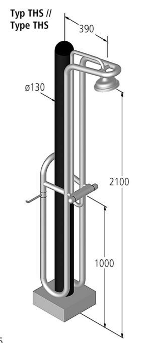 dimensions douche ideal hydra solaire