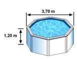 Dimensions externes piscine hors sol GRE KIT350ECOE
