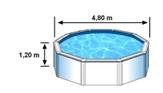 Dimensions externes piscine hors sol GRE KIT460ECOE